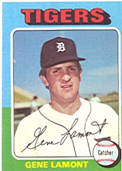 1975 Topps Baseball Cards      593     Gene Lamont